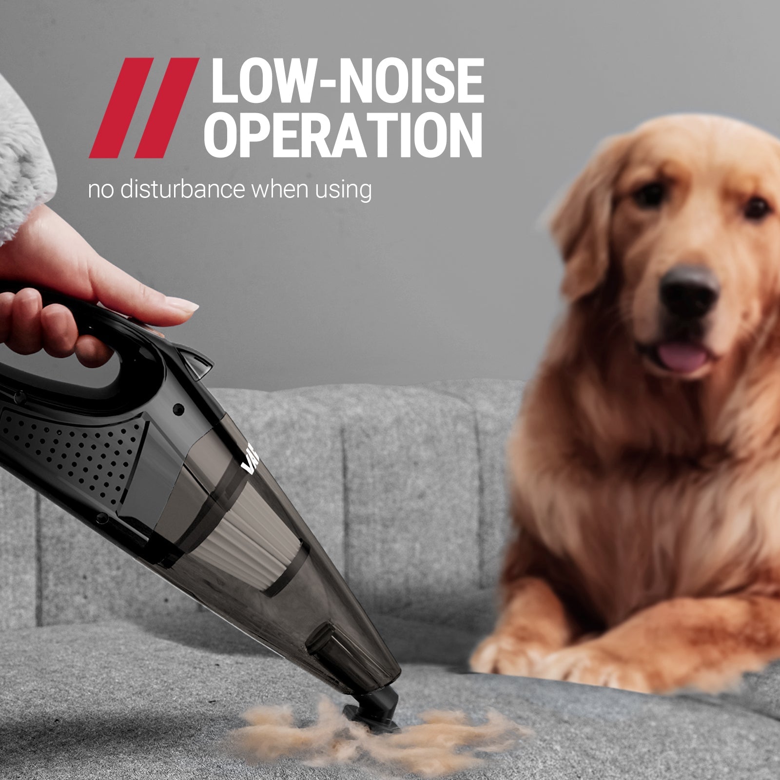 NOVO Cordless Mini Vacuum in use