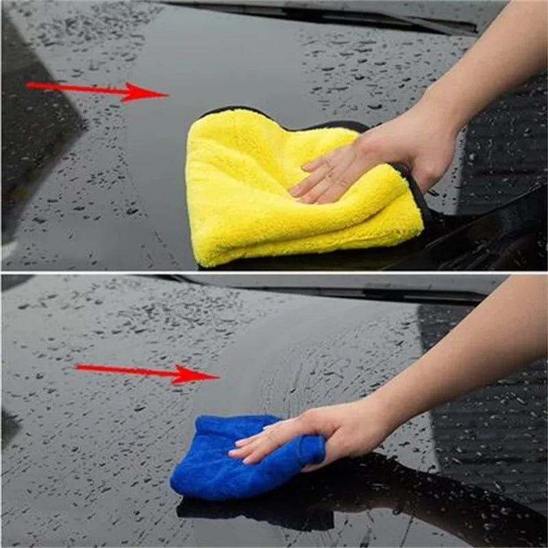 Glamozona microfibre towel absorbency demo